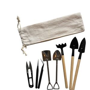 9 Piece Succulent Flower Cactus Care Garden Tool Set Bundle with Canvas Pouch